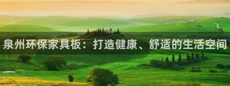 杏耀平台测：泉州环保家具板：打造健康、舒适的生活空间