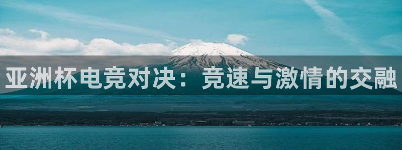 雷火电竞审核多长时间：亚洲杯电竞对决：竞速与激情的交融