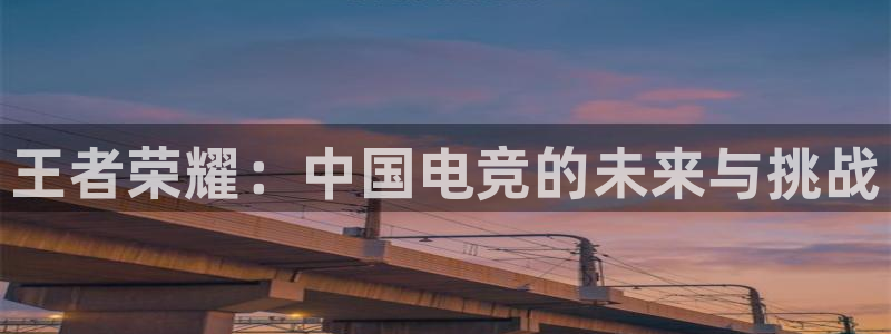 雷火电竞app最新版下载：王者荣耀：中国电竞的未来与挑战